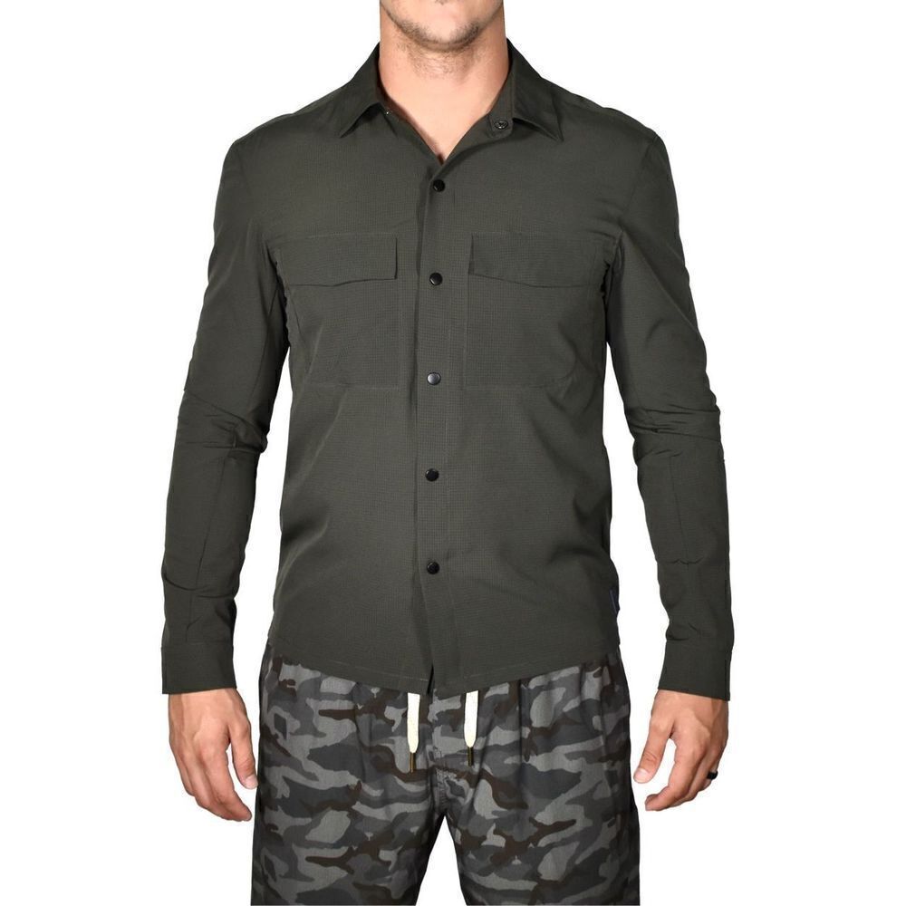 Vintage 1946 Men's Long Sleeve Metal Vent Shirt in olive color size XXL NWOT